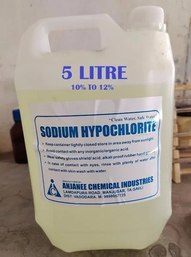 10 to 12 litre sodium hypochlorite